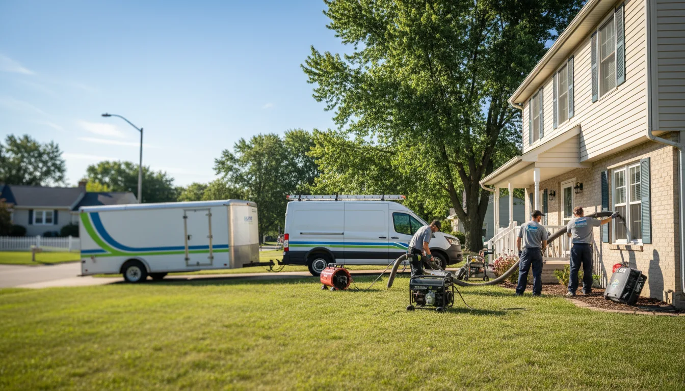 Flooded Basement Restoration And Cleanup With Repair in Granger, IN near me